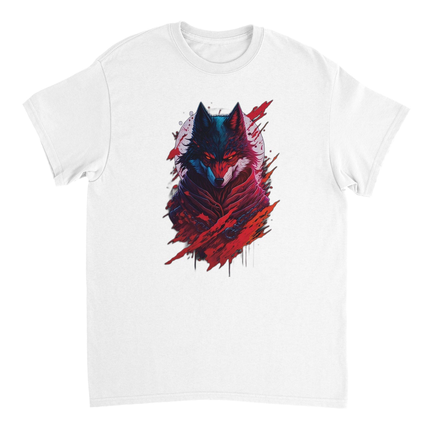 Evil Ninja Wolf Heavyweight Unisex Crewneck T-shirt